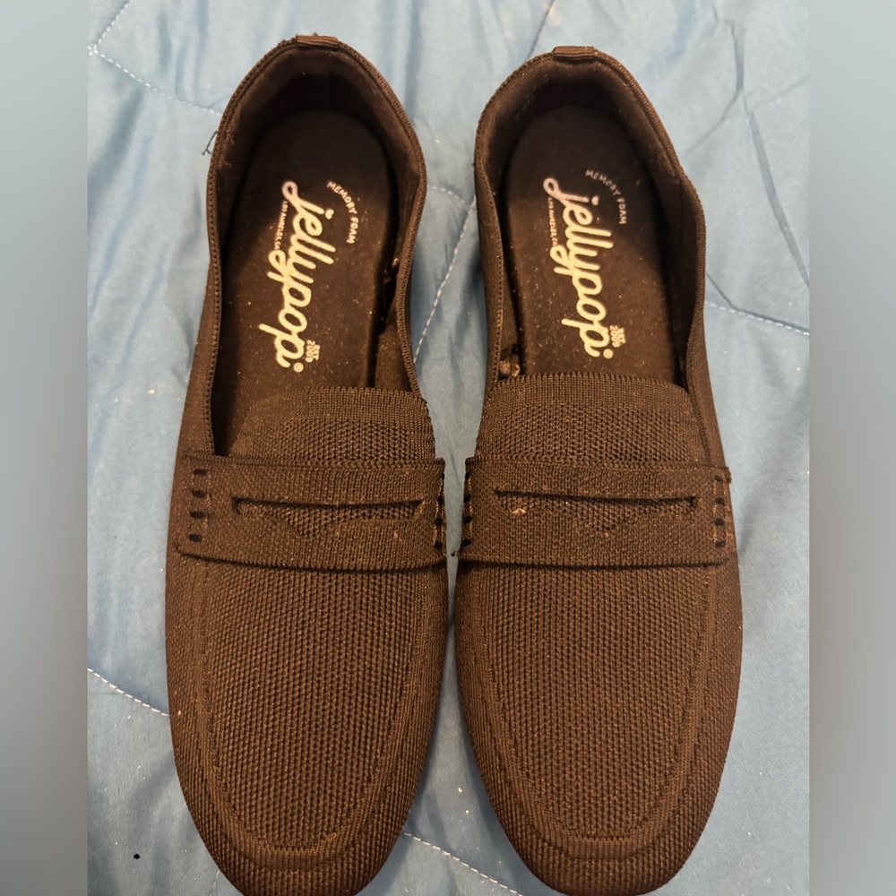 Jellypop Ladies Black Loafers